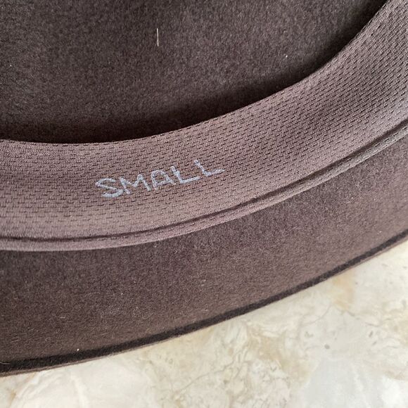 Yellow 108 Dylan Fedora Brown with Leather Bow $199 USD Retail - Picture 9 of 11